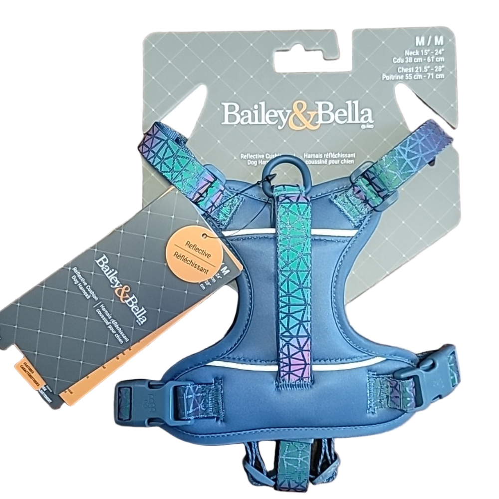 🐾 Bailey & Bella Reflective Cushion Dog Harness